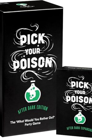 The Pick Your Poison After Dark + Expansion Set Party Game - The “What Would You Rather Do?? Adult Card Game for College Students, Fun Parties & Board Games Night with Your Friends
