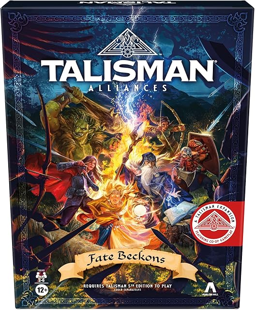 The Hasbro Gaming Talisman Alliances: Fate Beckons Board Game | Talisman Expansion | Cooperative Fantasy Adventure Games | Ages 12+ | 2 to 6 Players