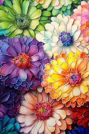 The Rainbow of Flowers - 1000 Piece Jigsaw Puzzle for Adults | Stunningly Vibrant Colors | Challenging Brain Exercise for Puzzle Lovers