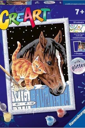 The Ravensburger Stable Friends Paint by Numbers Kit for Kids - 20217 - Painting Arts and Crafts for Ages 7 and Up