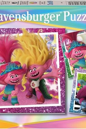 The Ravensburger Trolls 3 Puzzle Set | 3x49 Piece Jigsaw Puzzles for Kids | Screen-Free Activity | Boosts Concentration and Focus | Great Gift
