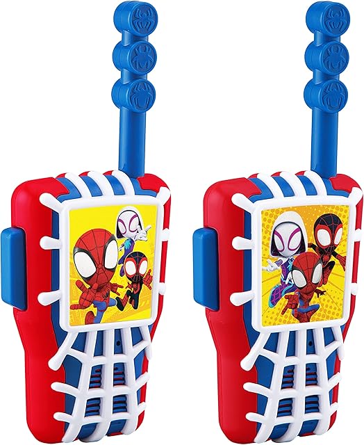 The eKids Spidey and His Amazing Friends Toy Walkie Talkies for Kids, Outdoor Toys for Kids and Fans of Spidey Toys for Boys