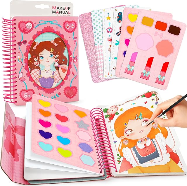 The ROOCHKD Arts & Crafts Makeup Toy, Mideer Watercolor Painting Coloring Book Class Travel Activity Art Supplies Party Favors Birthday Thank You Exchange Gifts for Kids 3+