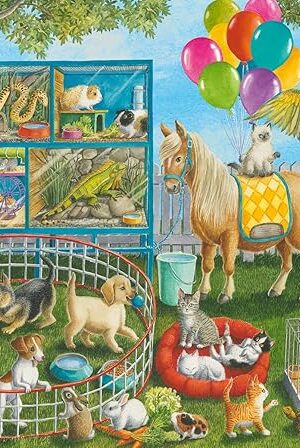 The Ravensburger Pet Fair Fun 35 Piece Jigsaw Puzzle for Kids - 05158 - Every Piece is Unique, Pieces Fit Together Perfectly