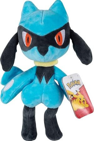 The Pokémon 8" Riolu Plush - Officially Licensed - Lucario Evolution Figure - Authentic Soft Stuffed Animal Toy - Holiday Christmas Stocking Stuffer Gift for Kids, Boys, Girls - 2+