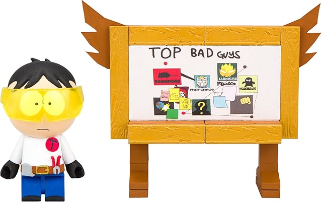 The McFarlane Toys South Park Toolshed Stan with Top Bad Guys Board Micro Construction Set Playset