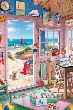 The Ravensburger My Haven No.7: My Beach Hut 1000 Piece Jigsaw Puzzle for Adults - 12000032 - Handcrafted Tooling, Made in Germany, Every Piece Fits Together Perfectly