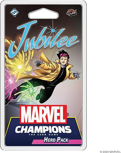 The Fantasy Flight Games Marvel Champions The Card Game Jubilee Hero Pack - Superhero Strategy Game, Cooperative Game for Kids and Adults, Ages 14+, 1-4 Players, 45-90 Minute Playtime
