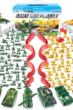 The Plastic Army Men Action Figures Toy Soldiers Military Play for Kids Boys Birthday Gifts Idea