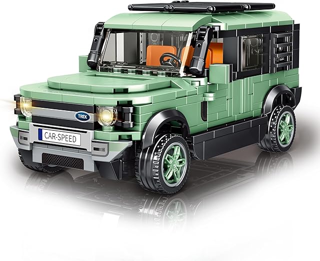 The Speed Champion Off-Road Cars Building Set, 345 Pieces Sport Race Cars Model Building Kit, STEM Toy for Kids and Adults, Gift Ideal for Display and Collection