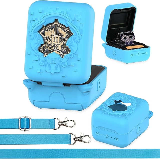 The Silicone Case for Bitzee Harry Potter Interactive Toy Digital Pet, Protective Cover for Harry Potter Bitzee Virtual Electronic Pets Accessories (Blue Case)