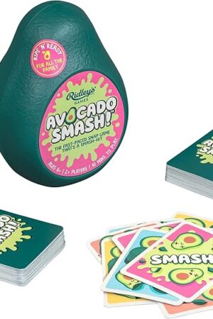 The Ridley's Avocado Smash! 71 Piece Family Action Card Game with Storage Case,1 ea