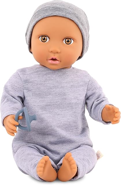 The LullaBaby – 14-Inch Realistic Baby Doll – Hazel Eyes & Soft Body – Romper & Pacifier – Jumpsuit & Hat – Pretend Play – Baby Boy Doll– Ages 2+