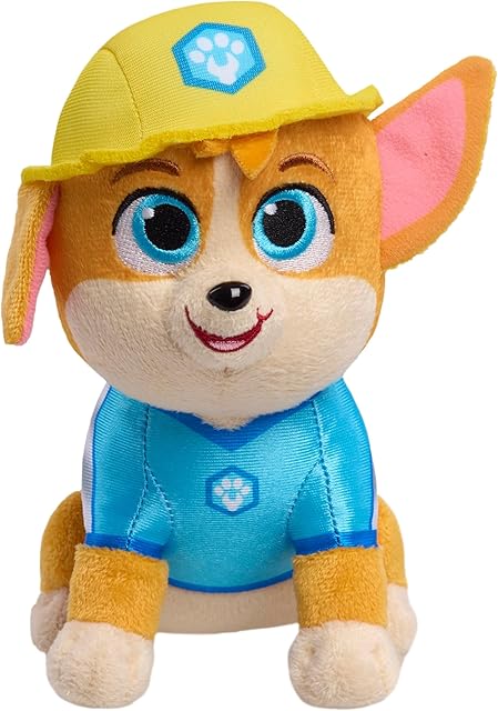 The Just Play Disney Junior Pupstruction Phinny Small 7-inch Plush, Stuffed Animal, Corgi, Soft and Cuddly, Kids Toys for Ages 2 Up