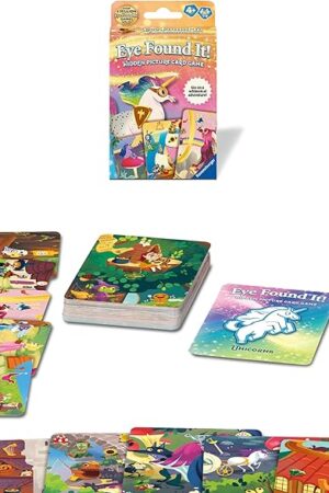 The Ravensburger Fantasy Eye Found It! Card Game – Fun Spot-It Style Search Game for Kids & Families – Promotes Focus, Memory & Observation – Travel-Friendly – Ages 3+