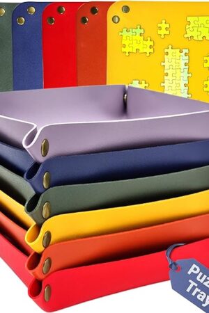 The Puzzle Sorting Trays - 6X Puzzle Organizer for Sorting 1000 Pieces up to 4800 Pieces, Stackable Jigsaw Accessories for Adults