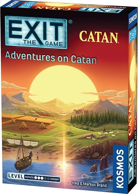 The EXIT: The Game - Adventures on Catan | Interactive Escape Room Experience| Cooperative | 1-4 Players | 10+ | Kosmos | Game for Kids and Adults
