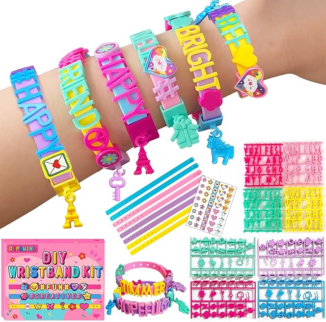 The Art & Craft Kits for Kids, DIY Friendship Bracelet Making Kit for Girls, Jewelry Making with Charm & Sticker, Birthday Gifts for Ages 4-12, Toy for Ages 4, 5, 6, 7, 8, 9, 10, 11, 12 Years Old
