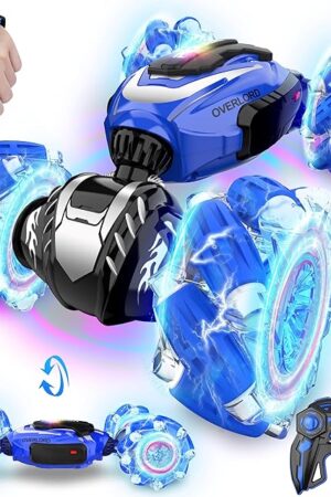 The Remote Control Car, Gesture Sensing RC Stunt Car, 4 WD Transform Off Road for Rotating, 2.4Ghz Hand Controlled Remote Control Twister Cars, RC Cars for Kids Boys Girls Toy Gift Age 6 7 8 9 10 11 12 yr