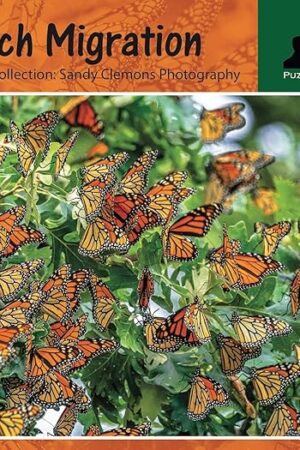 The Puzzles That Rock Monarch Migration 550 Piece Butterfly Puzzle