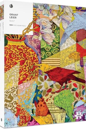 The Pomegranate 1000-Piece Jigsaw Puzzle for Adults, Grant Leier's Quilt, Matte Finish, Snug Fit