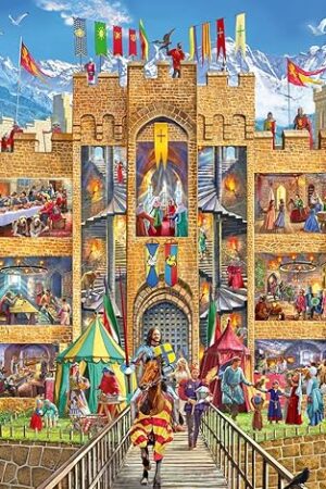 The Ravensburger Castle Cutaway - 150 Piece Jigsaw Puzzle for Kids | Medieval Life Theme | Durable Puzzle Pieces | Ideal for Cognitive Development | Great Gift for Ages 4-8