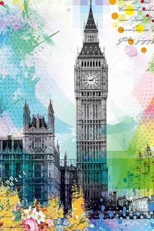 The Ravensburger London Postcard 500 Piece Jigsaw Puzzle for Adults - 12000309 - Handcrafted Tooling, Made in Germany, Every Piece Fits Together Perfectly