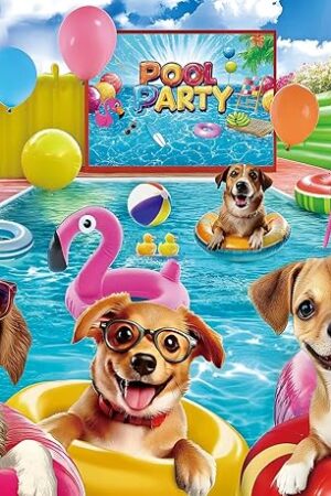 The Puzzles for Adults 500 Pieces - Jigsaw Puzzles 500 Pieces with Puppy Pool Party