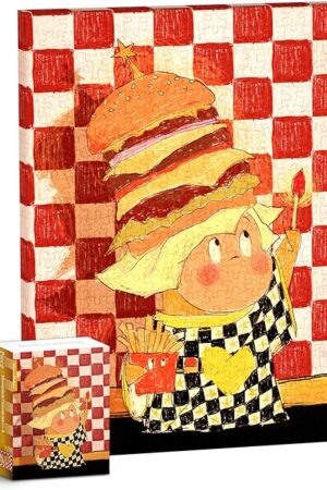 The Puzzle Canvas Wall Art 366 Plastic Pieces for Adults - Twinkle Twinkle - Freedom Burger - Unique Gift & Home Décor with Jigsaw Puzzle Artwork for Living Room Bedroom [HN1398]