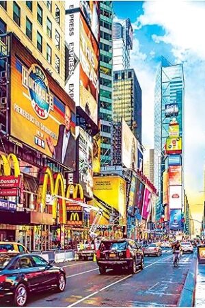 The RoseArt - Kodak Premium - Times Square - 1000 Piece Jigsaw Puzzle for Adults
