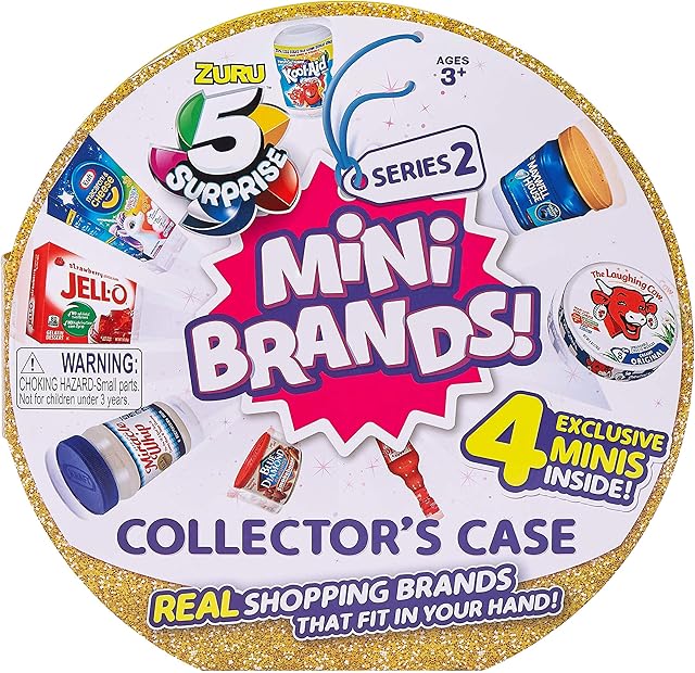 The 5 Surprise Mini Brands Collector's Case Series 2 (Comes with 4 Exclusive Minis) by ZURU, 7785