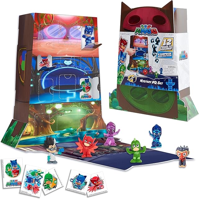 The PJ Masks Night Time Surprise Micros Figures HQ Box Set - Box 1, Collectible Figures, Kids Toys for Ages 3 Up by Just Play