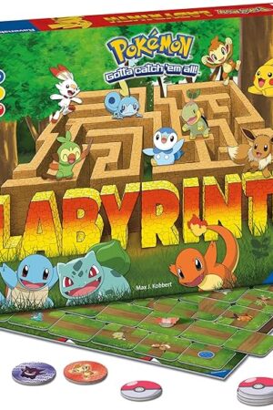 The Ravensburger Labyrinth Pokémon Board Game – A Strategic Maze Adventure for Family Nights & Pokémon Parties – Includes Pikachu, Bulbasaur, and More – Great Birthday Gift for Kids Ages 7 and Up