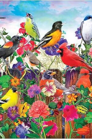 The RoseArt - Kodak Premium - Birds and Blooms - 550 Piece Jigsaw Puzzle for Adults