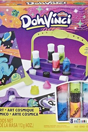 The Play-Doh DohVinci Cosmic Art Set with Easel and Storage Caddy Brand - Art Supplies for Kids and Tweens