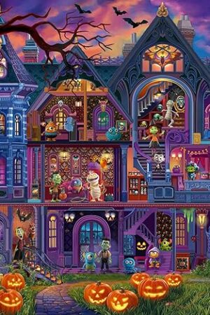 The Ravensburger Monster House Party 100 Piece XXL Jigsaw Puzzle for Kids - Every Piece is Unique, Pieces Fit Together Perfectly