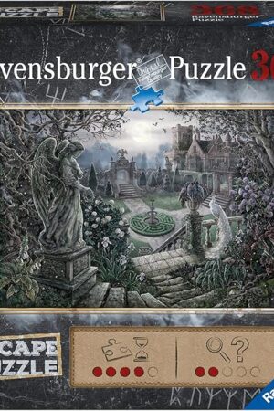 The Ravensburger Escape: Midnight in The Garden 368 Piece Jigsaw Puzzle for Adults - an Immersive Puzzle Game Experience | FSC-Certified | Ideal for Ages 14+ | Perfect for Group Activity