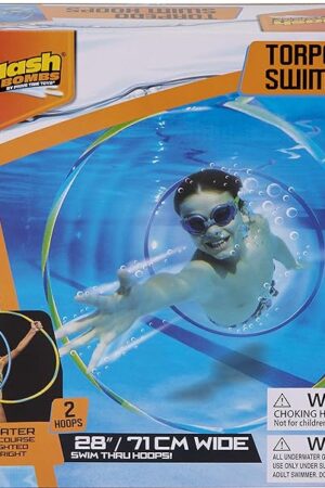 The Prime Time Toys Diving Masters Torpedo Swim Hoops Set, 2-Pack