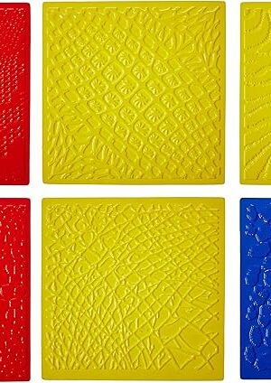 The ROYLCO R5817 7 by 7-Inch Animal Skins Rubbing Plates, 6-Pack