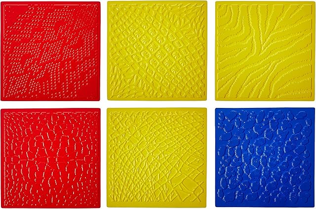 The ROYLCO R5817 7 by 7-Inch Animal Skins Rubbing Plates, 6-Pack