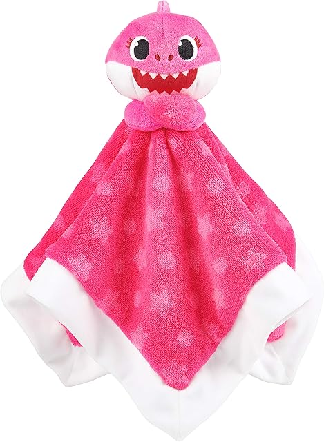 The WowWee Baby Shark Official - Mommy Shark Plush Lovey Pink 15 Inch
