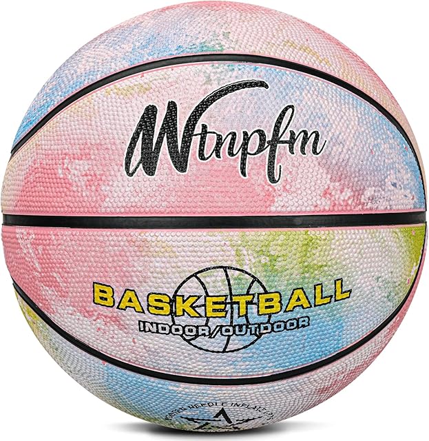 The Kids Basketball Size 3 (22"),Youth Basketball Size 5(27.5") for Beginner(Boys&Girls) Premium Rubber Indoor Outdoor for Age Under 12