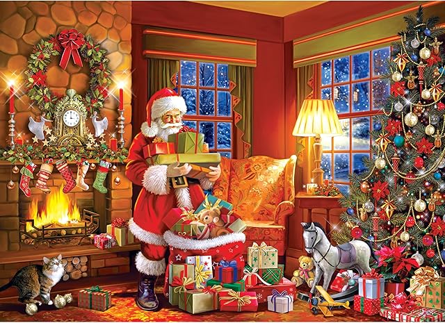 The RoseArt - Kodak Premium - Christmas Eve Delivery - 1000 Piece Jigsaw Puzzle for Adults