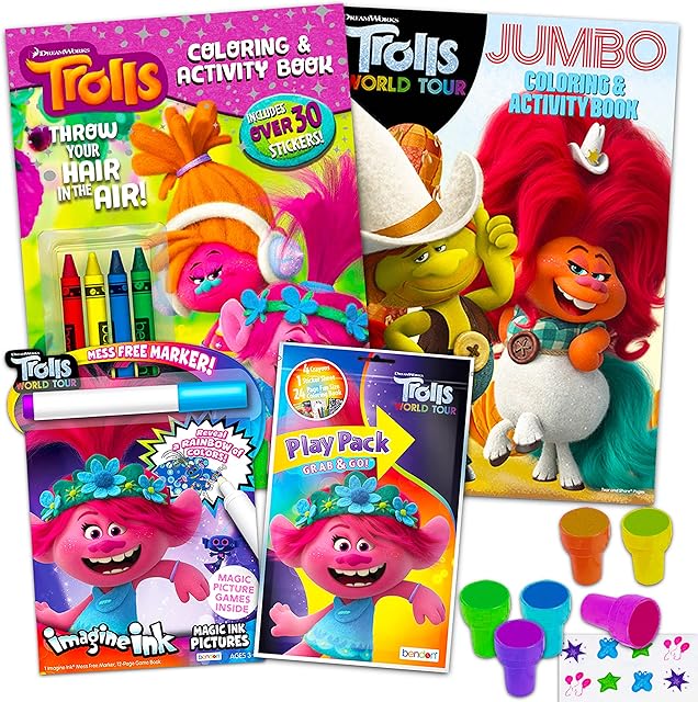 The DreamWorks Trolls Ultimate Activity Set Coloring Books, Stickers, Stampers & Party Supplies