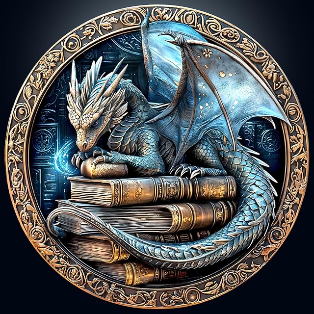 The Round Puzzles for Adults 1000 Pieces, Hard Difficult Challenging Puzzles for Adults, Ancient Dragon Jigsaw Puzzles 1000 Pieces for Seniors, 3D Visual Flat Puzzle (26.6 x 26.6in)