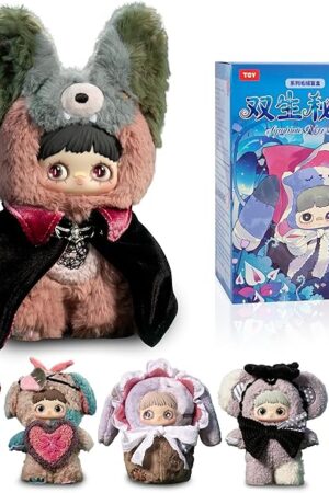 The Plush Blind Box,Maymei Twin Secret Realm Series Stuffed Blind Box Doll 1PC,Kawaii Mystery Plush Toys Collectible for Birthday Gift,Halloween Plush Toys (1 of 7 Possible Styles)