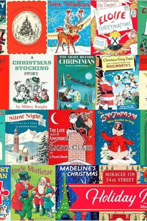 The Re-marks Holiday Books Puzzle, Collage Puzzle for All Ages, 1000-Piece Christmas Puzzle