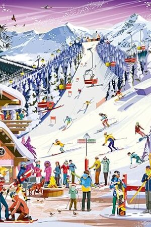 The Ravensburger Slopeside Spirit 1000 Piece Jigsaw Puzzle