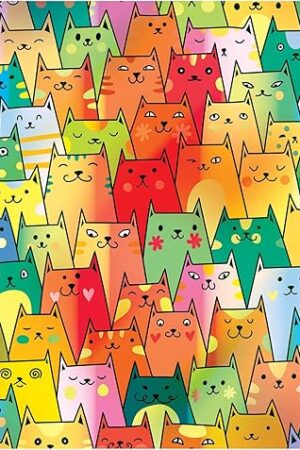 The RoseArt - Rose - Cute Colorful Cats - 1000 Piece Jigsaw Puzzle for Adults