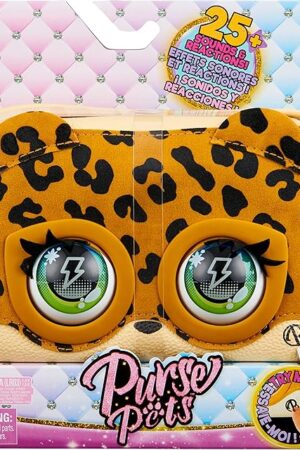 The Purse Pets, Metallic Mood Flashy Frenchie, Interactive Pet Toy & Crossbody Kids Purse